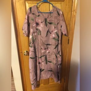 Floral Linen Dress
